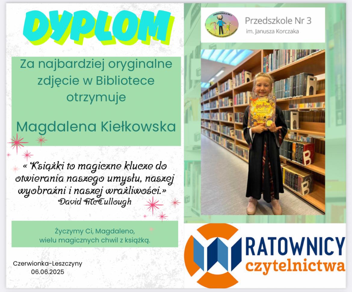 dyplom Magdalena Kiełkowska